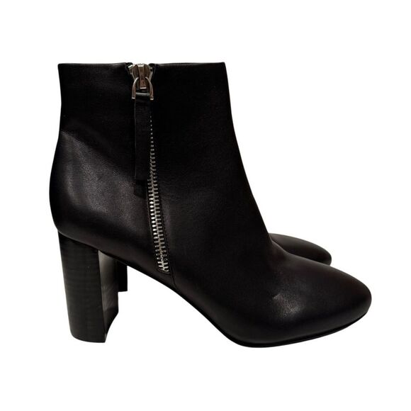 Jeffrey Campbell Women's Black Prianka Bootie Leather Side Zip Size 11 - Picture 2 of 10